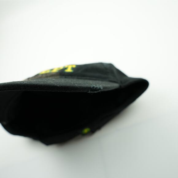 John Deere Hat Cap Ag Dept Tractors Black Yellow Green Distressed S/M Strapback - Picture 9 of 12